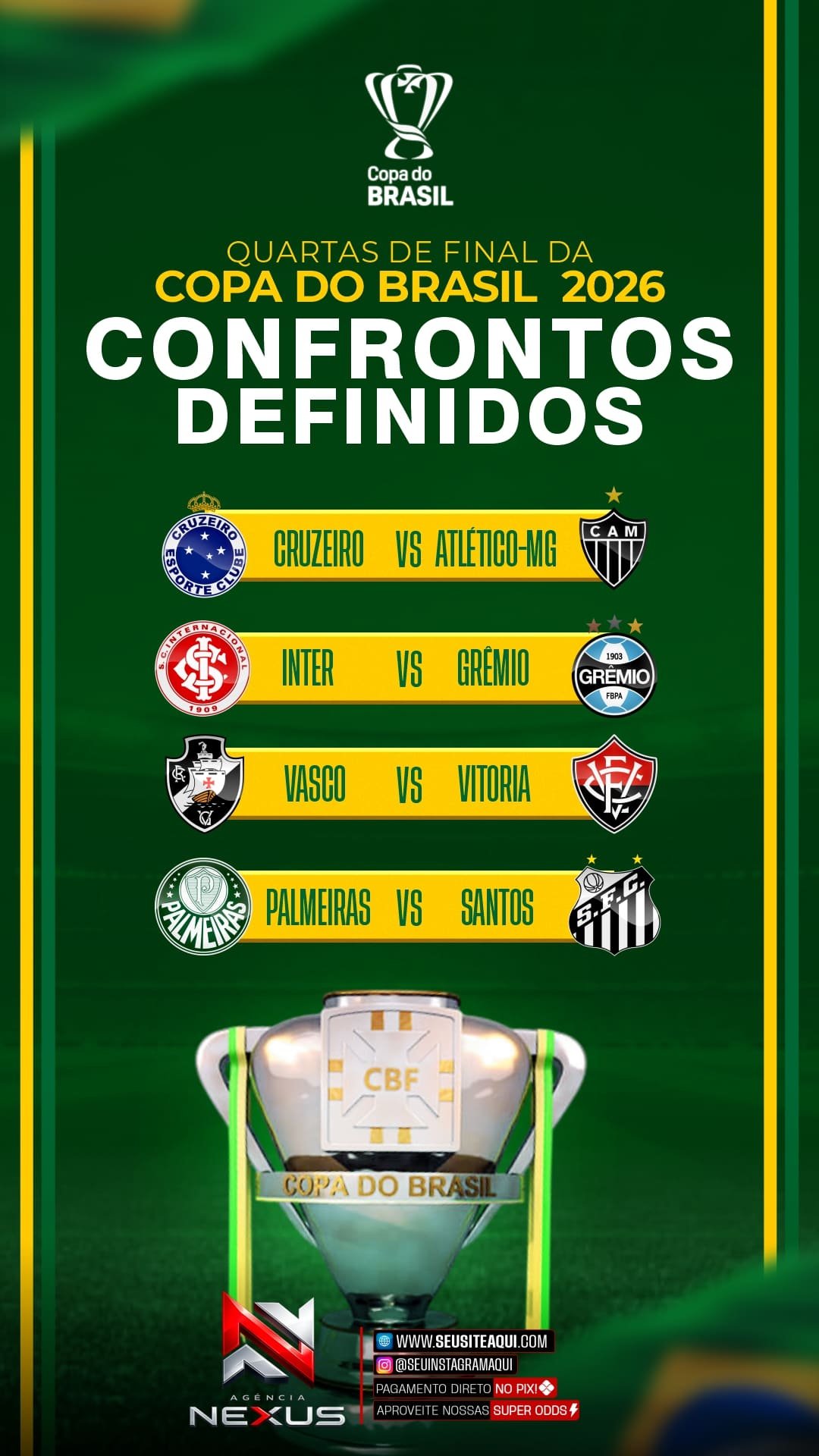 Arte de destaque Copa do Brasil 2026